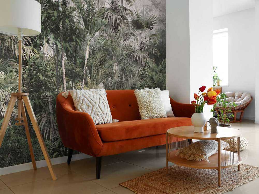 Viskande Grönt Dimmskog