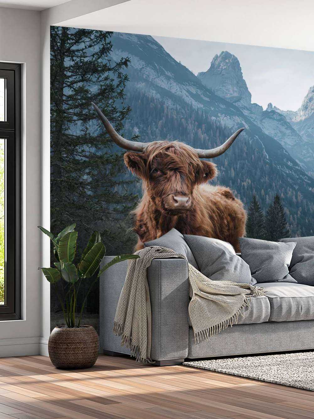 Skotsk hoglandare bloch träden