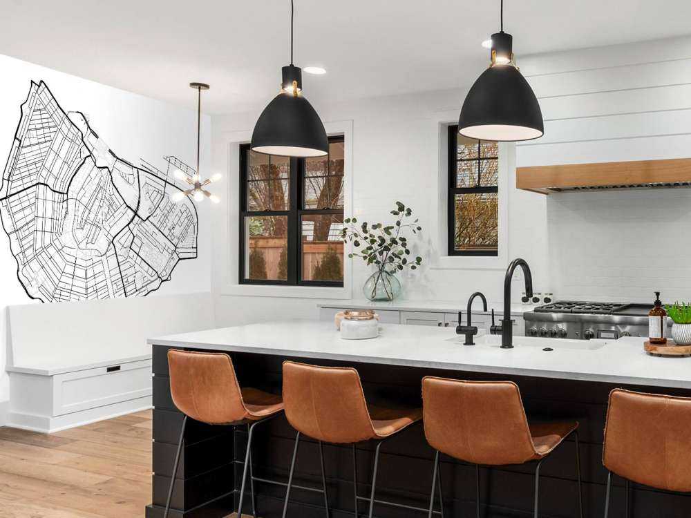 Unik karta över Amsterdam