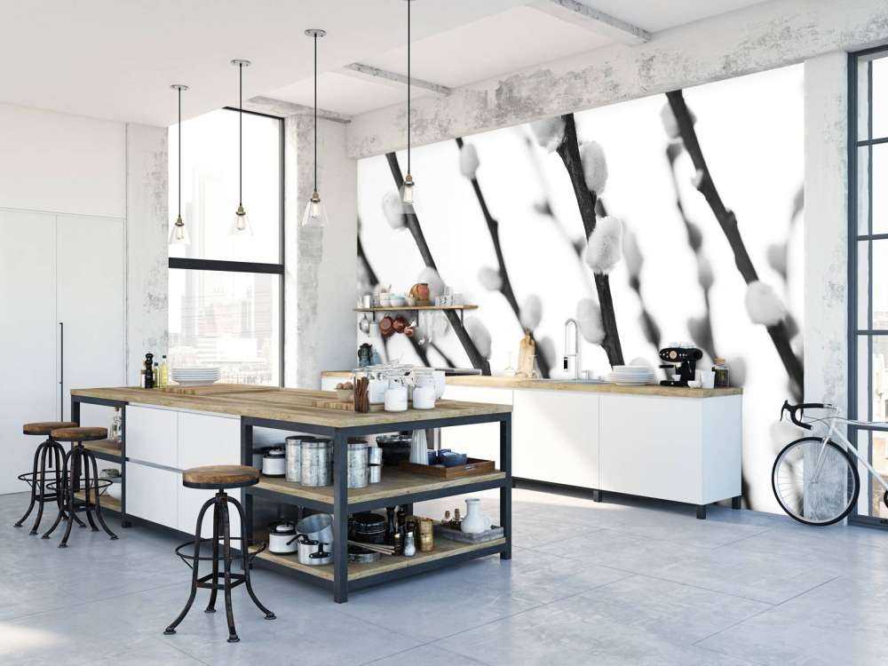 Skogspil i svart och vitt