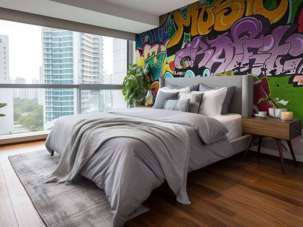 Graffiti på väggen