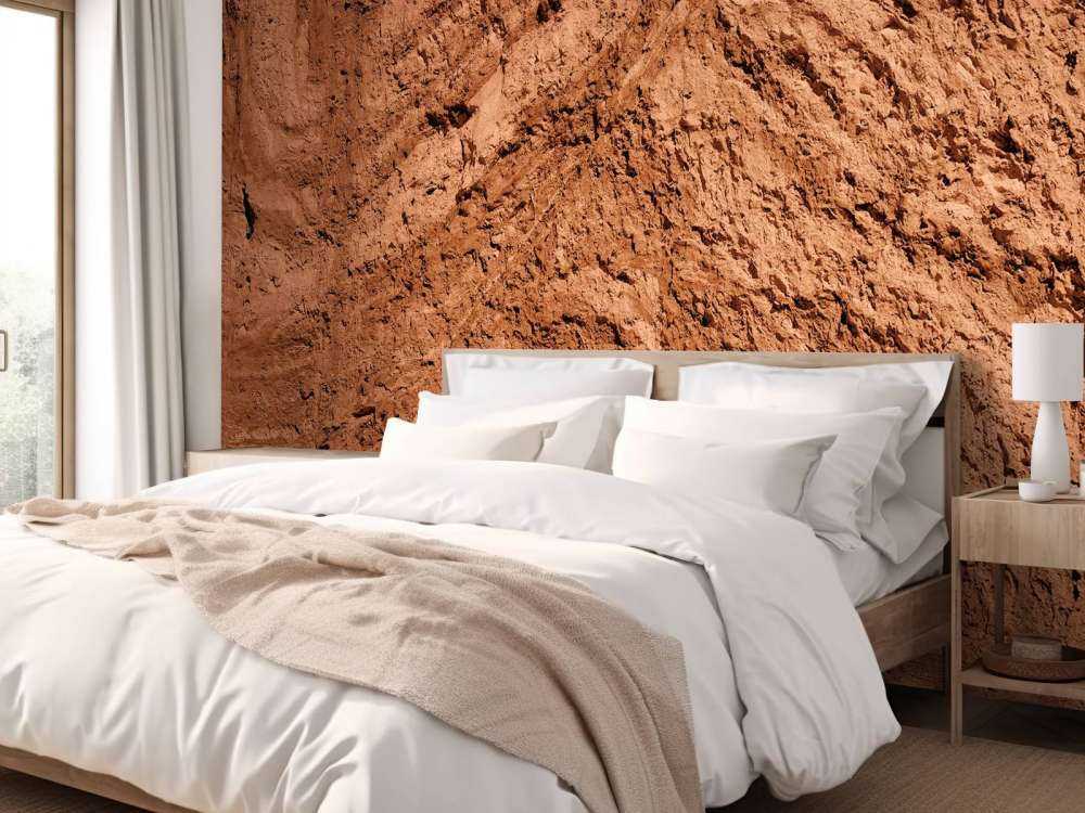 Grov terracotta struktur