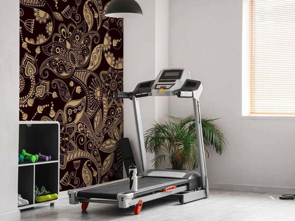 Gyldne blomstermønstre