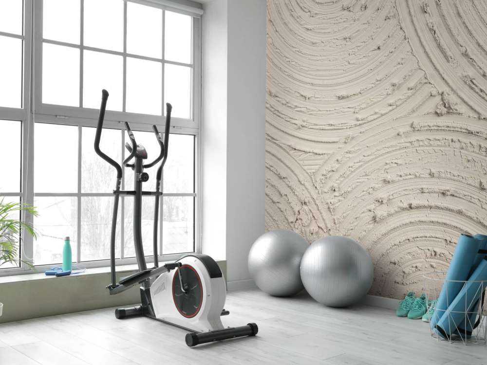 Zen-cirkler med grov struktur i linned