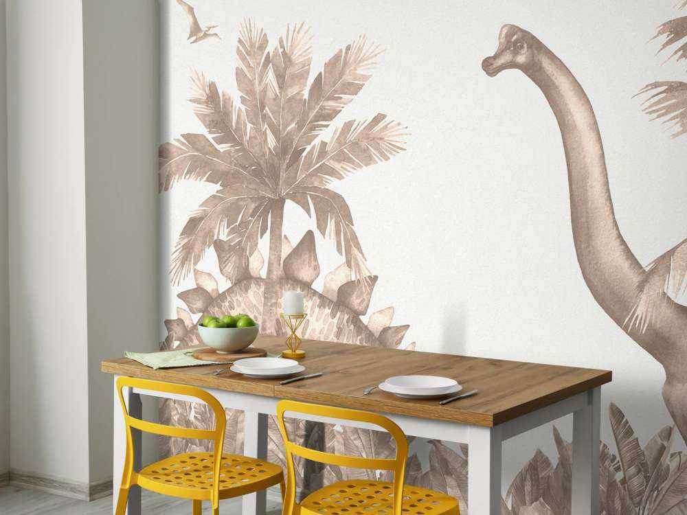 Dinosaurer i taupe