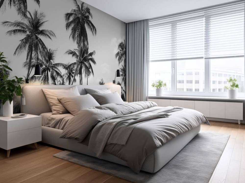 Palmer i sort og hvidt