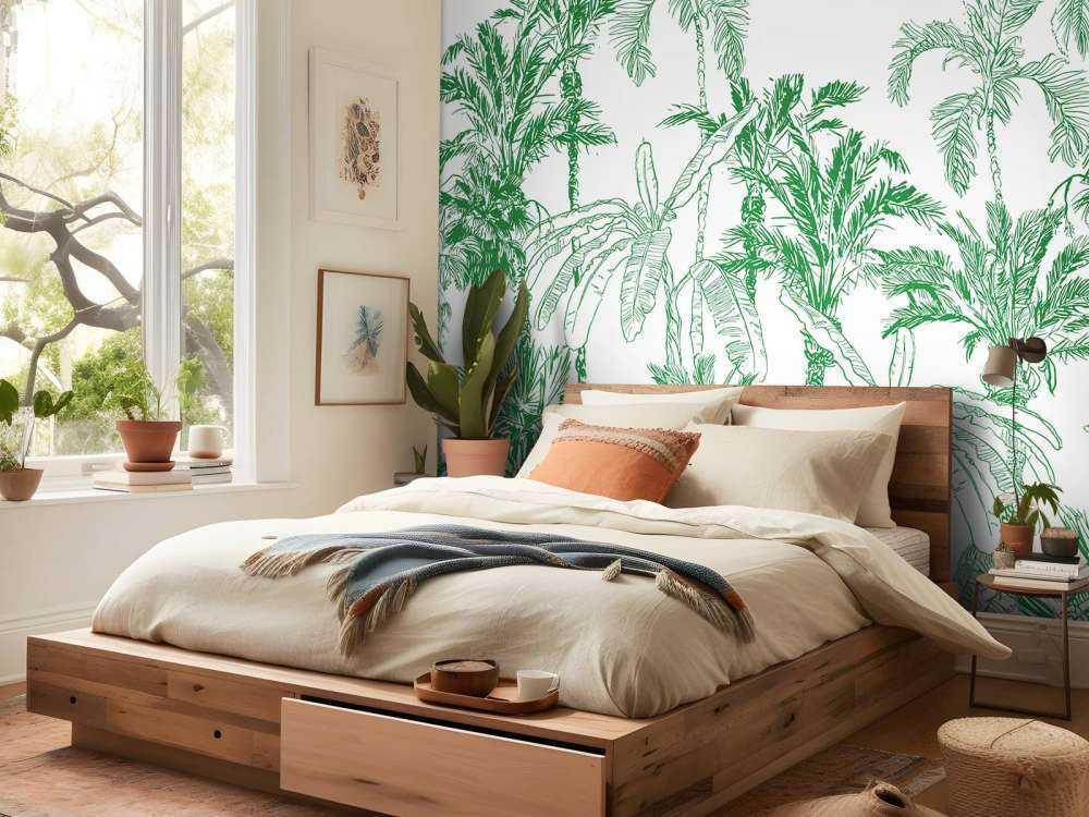 Grøn jungle illustration