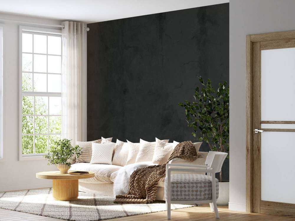 Sortgrå beton