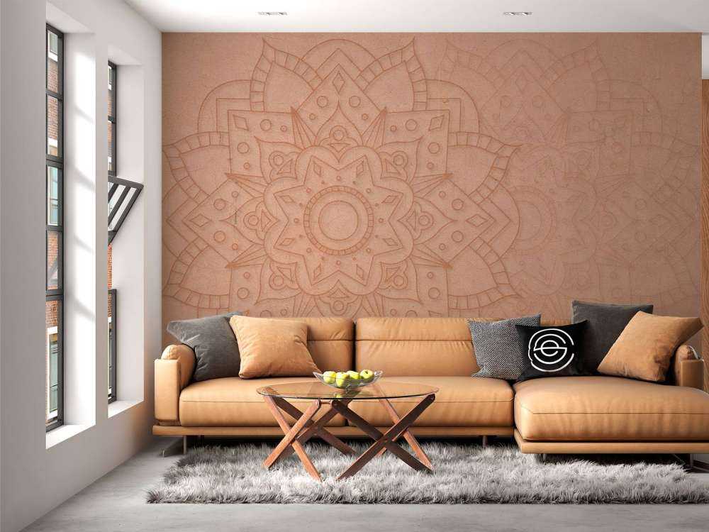 Jordisk geometrisk blomstre
