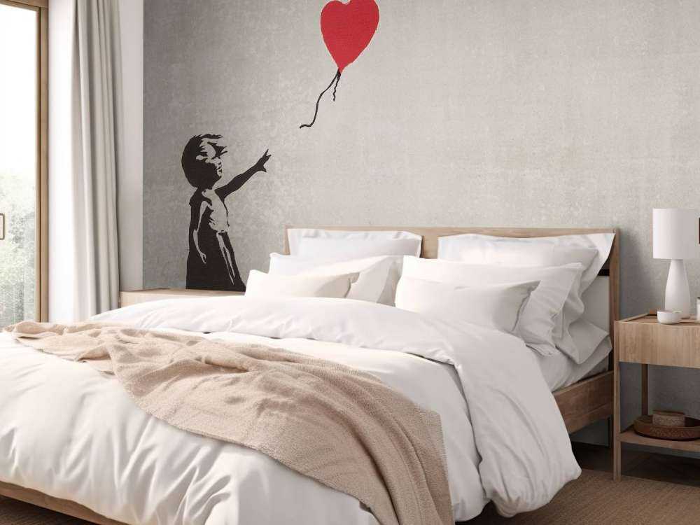 Banksy - Balloon girl, soft concrete