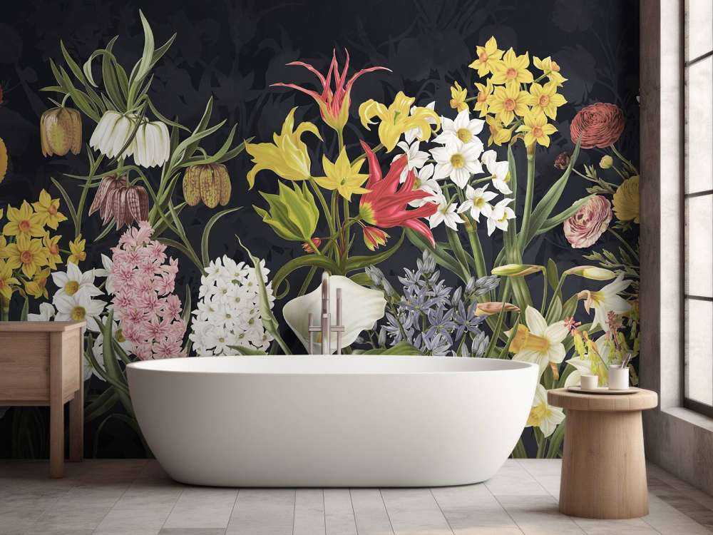 Forår Blomster - Sølv Frost Grå