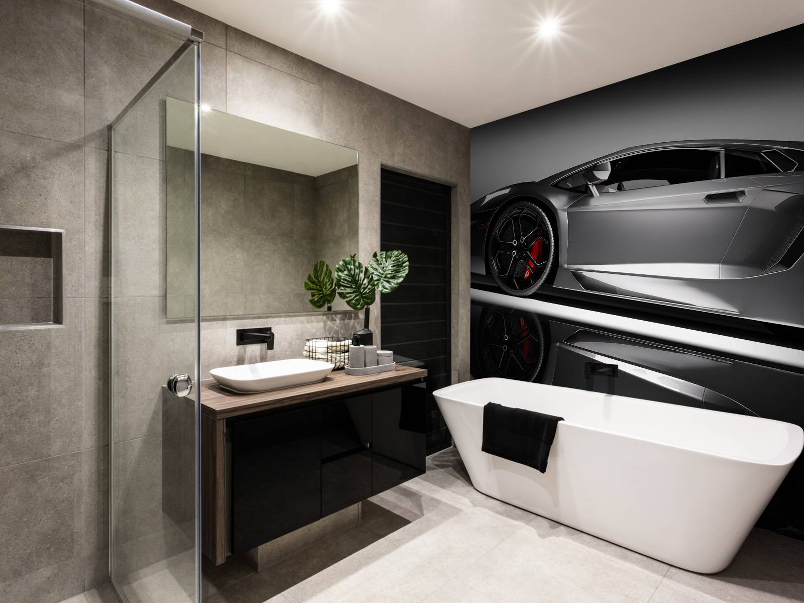 Grå Lamborghini