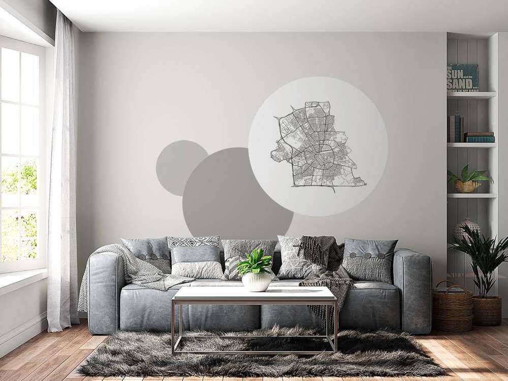 Kort over Eindhoven, hvid