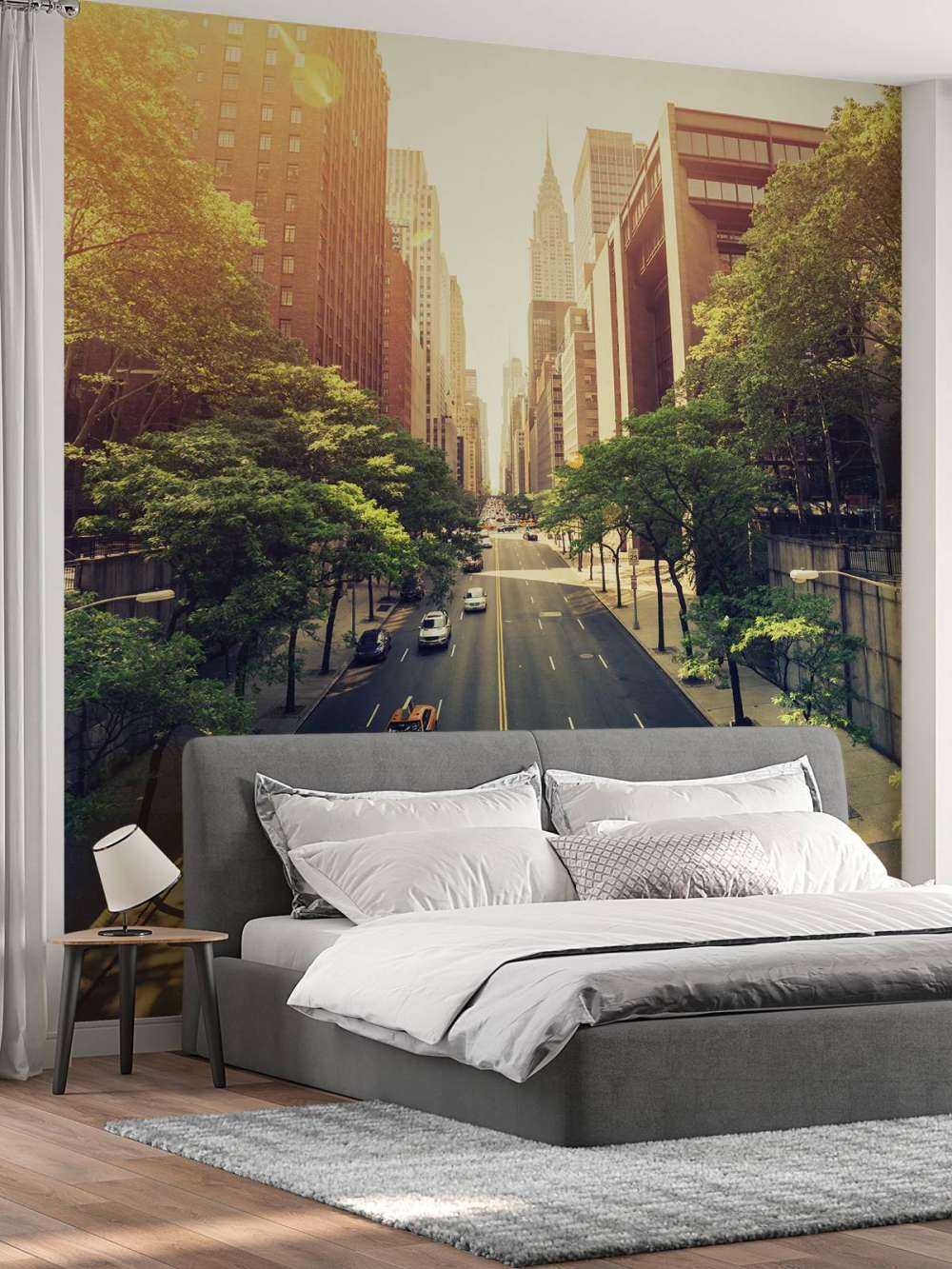 Motorvej gennem en by