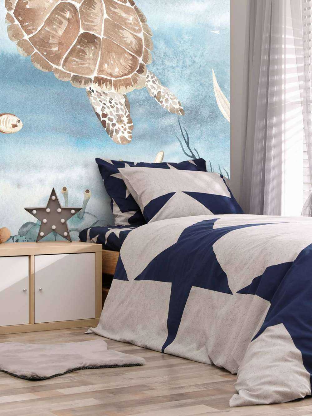 Akvarel havskildpadde