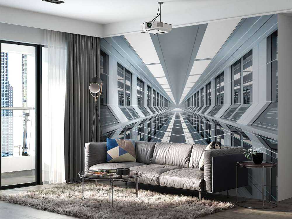 3D-korridor på et kontor