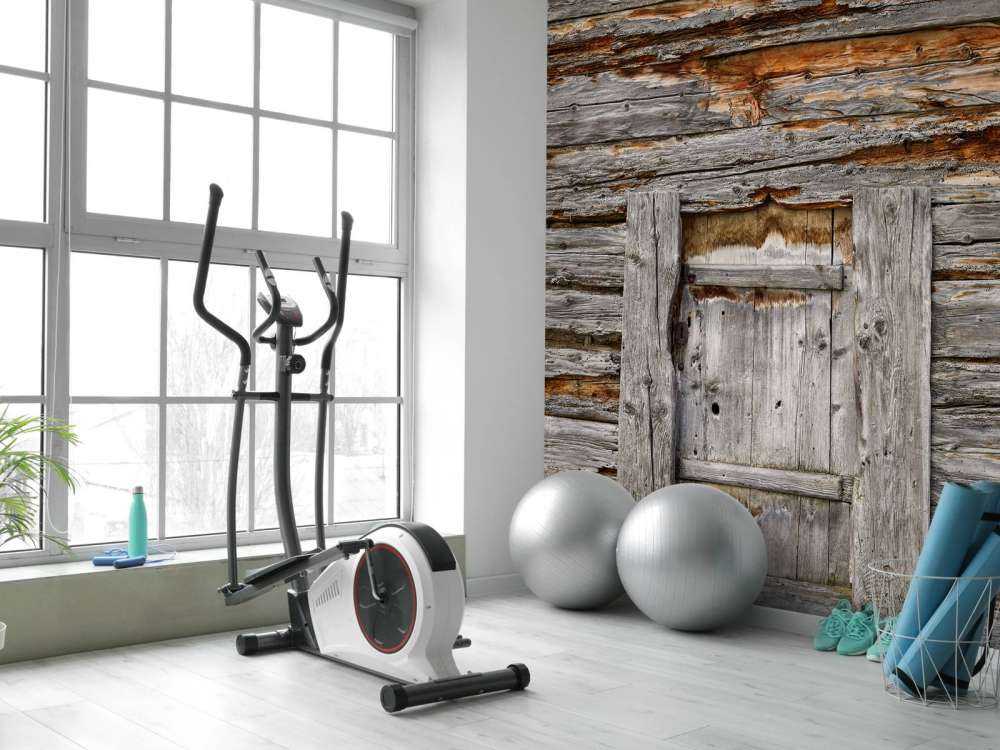 Gammelt træ med dør