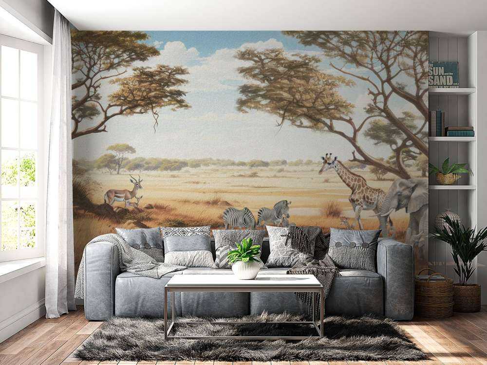 Safarilandskap i farger