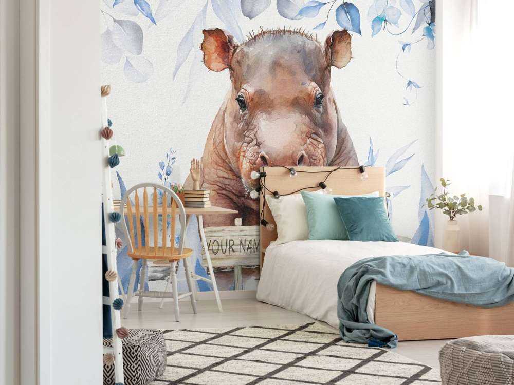 Flodhestunge i bladene blå