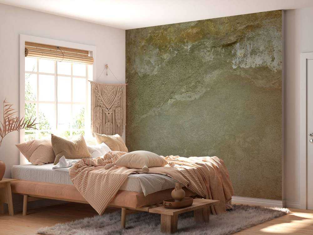 Vegg med restaurert stukk