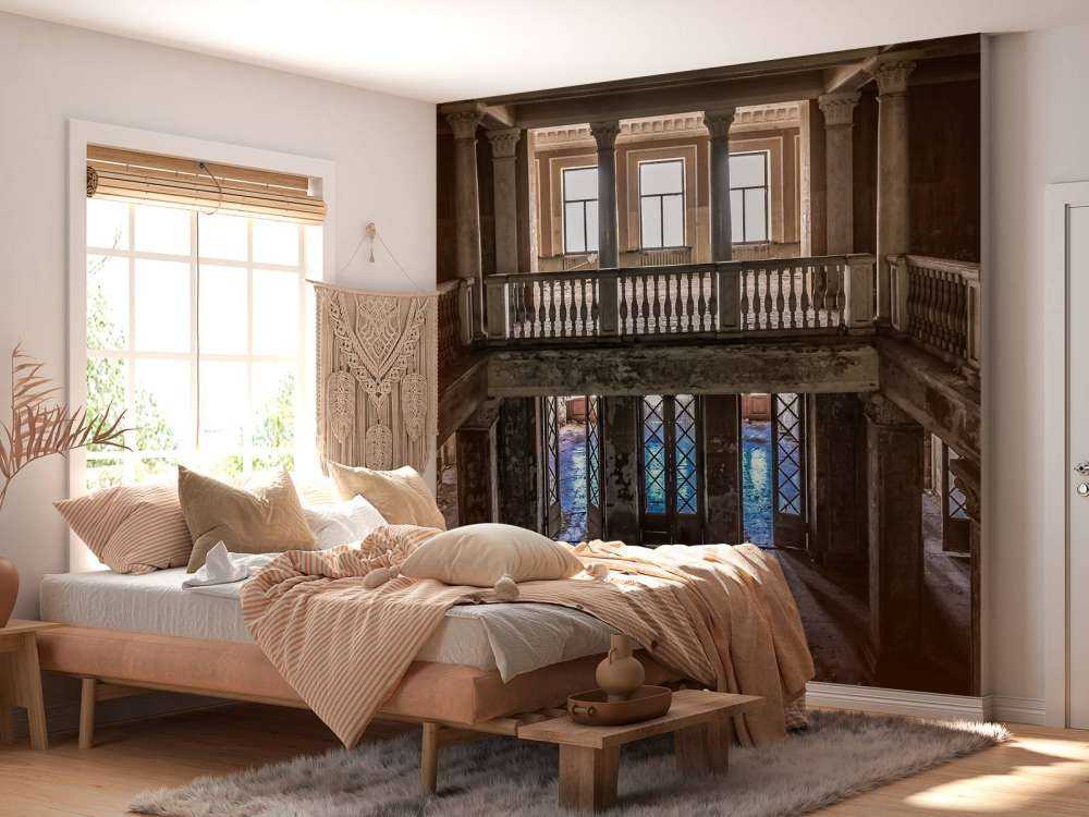 Ødelagt gammelt landsted