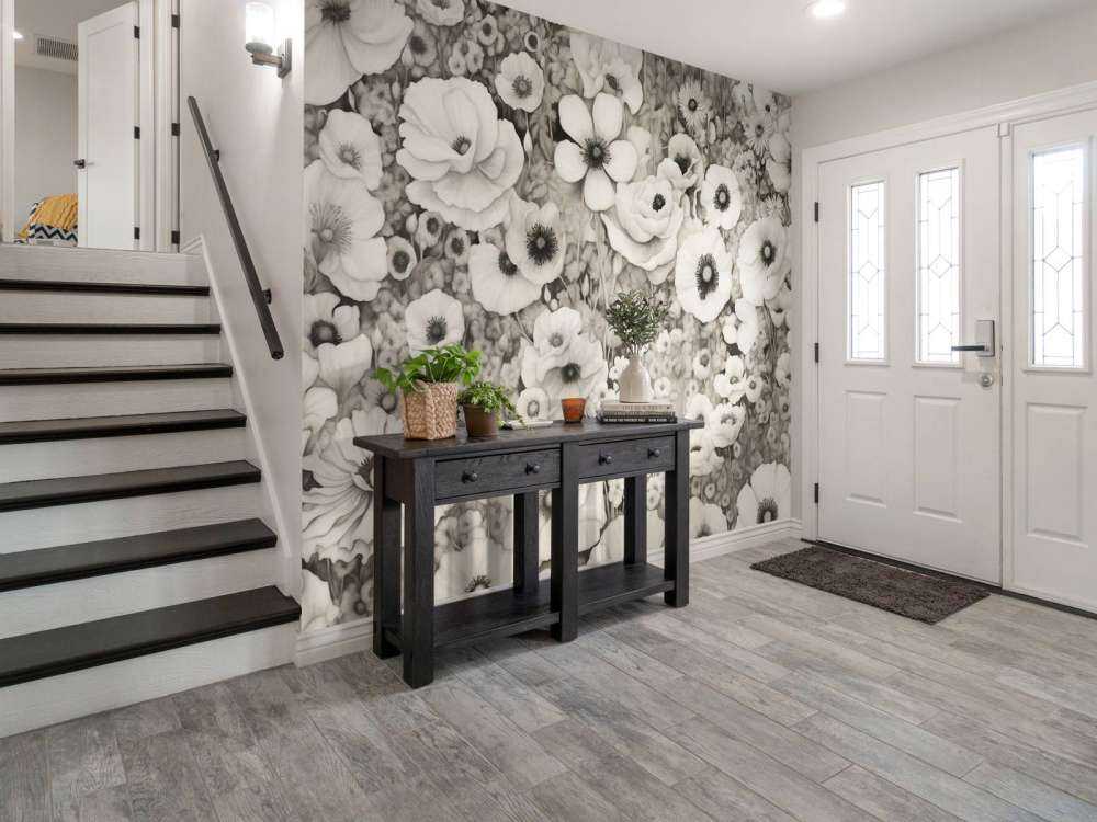 Poppy Tale Monokrom Mørkegrønn