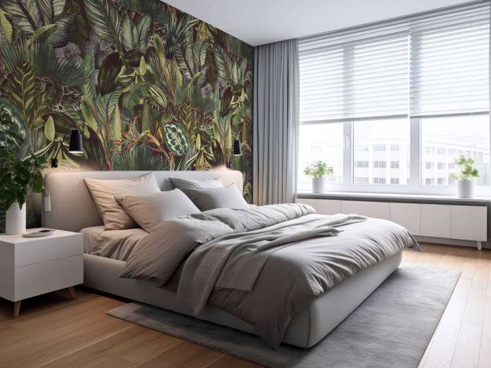 Leopard blant bladene