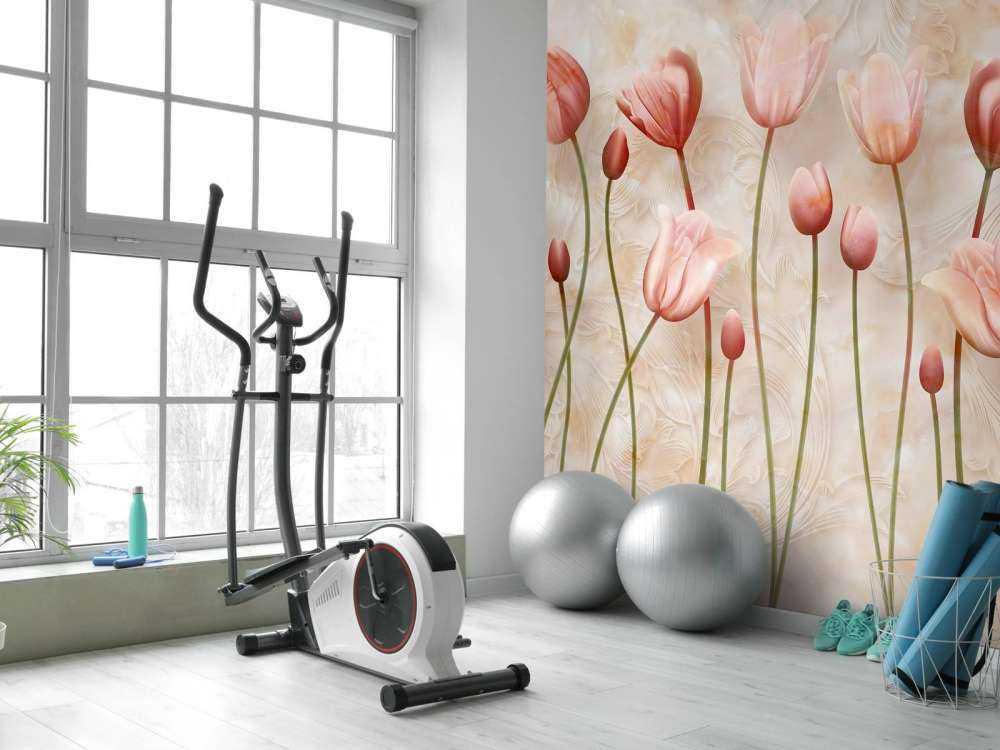 Rosa vinkende tulipaner