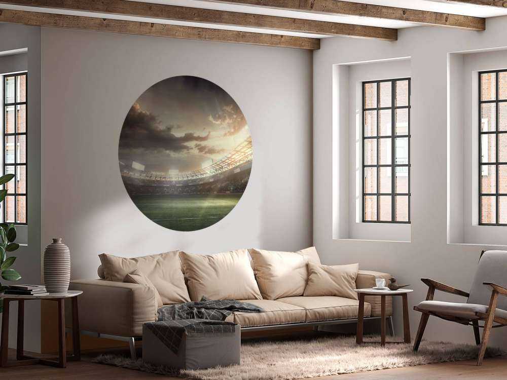 Stadion ved solnedgang