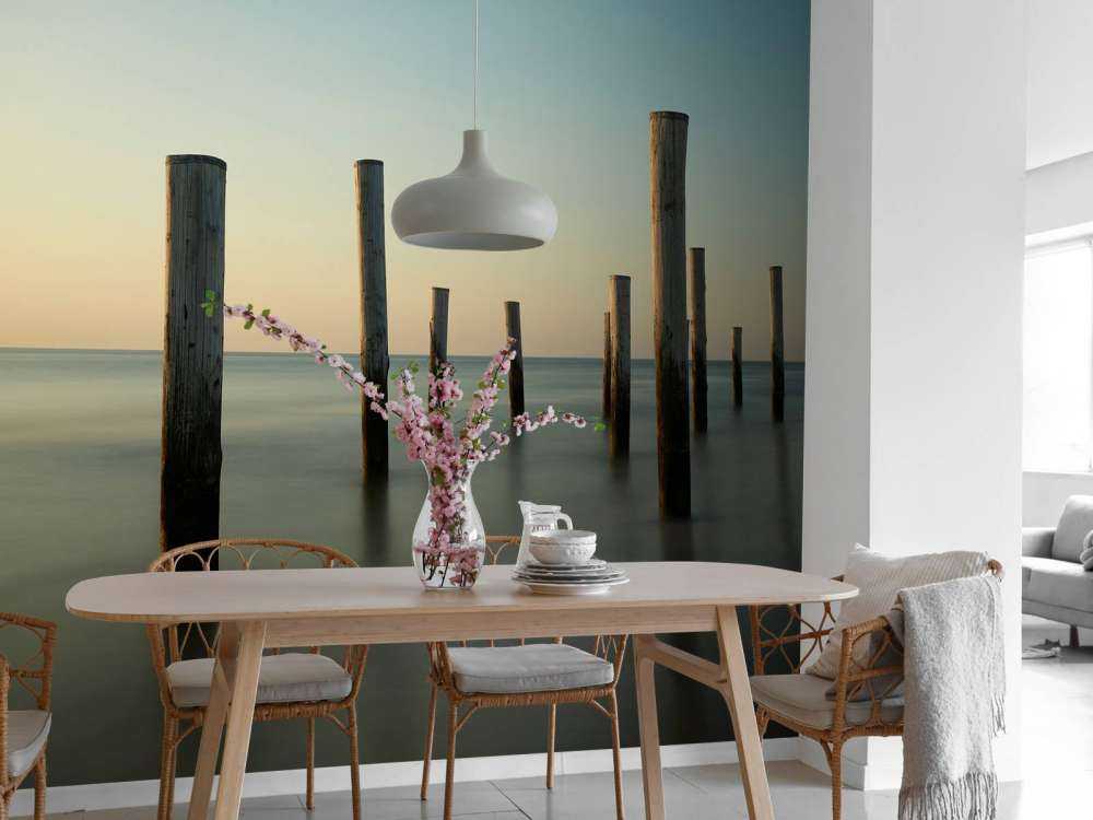 Strandstolper i tre