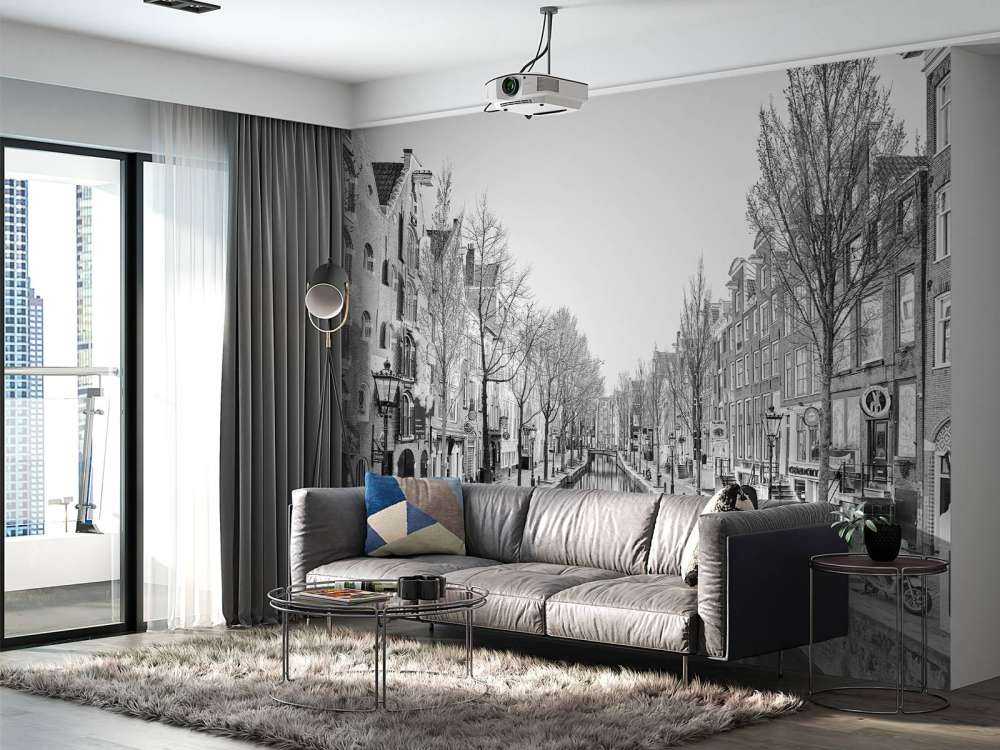 Amsterdam i svart og hvitt