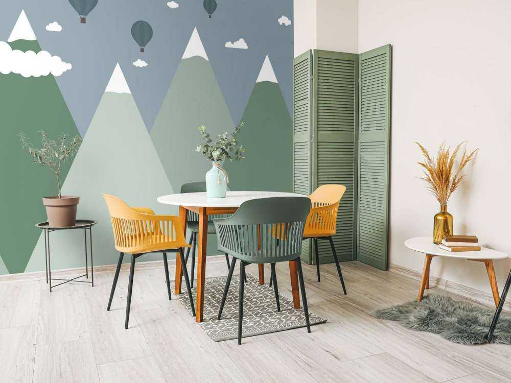 Fjellandskapp med luftballonger