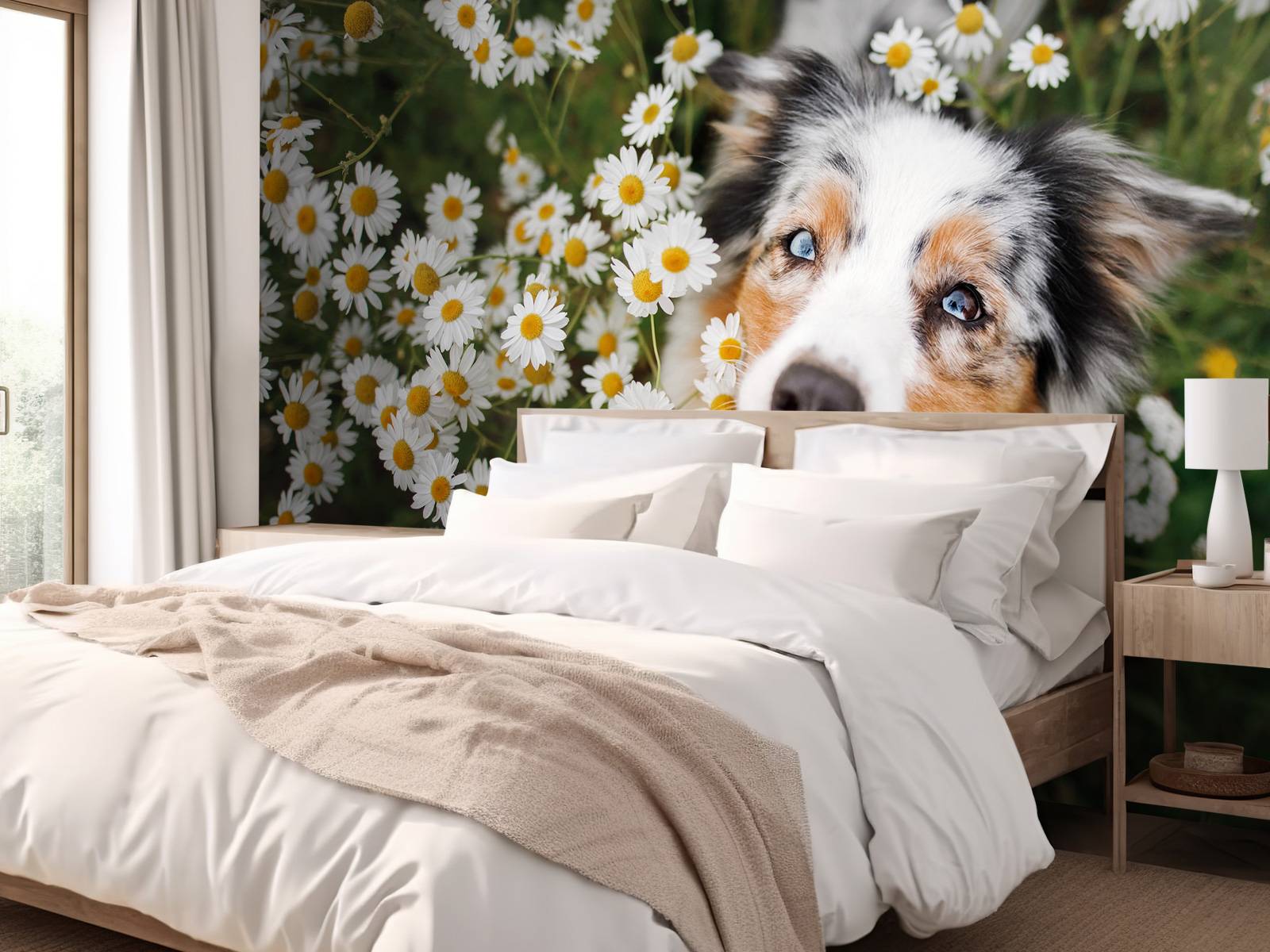 Australsk gjeter blant blomster