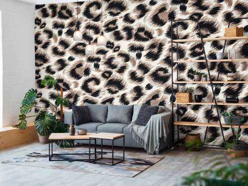 Beige farget panter pels