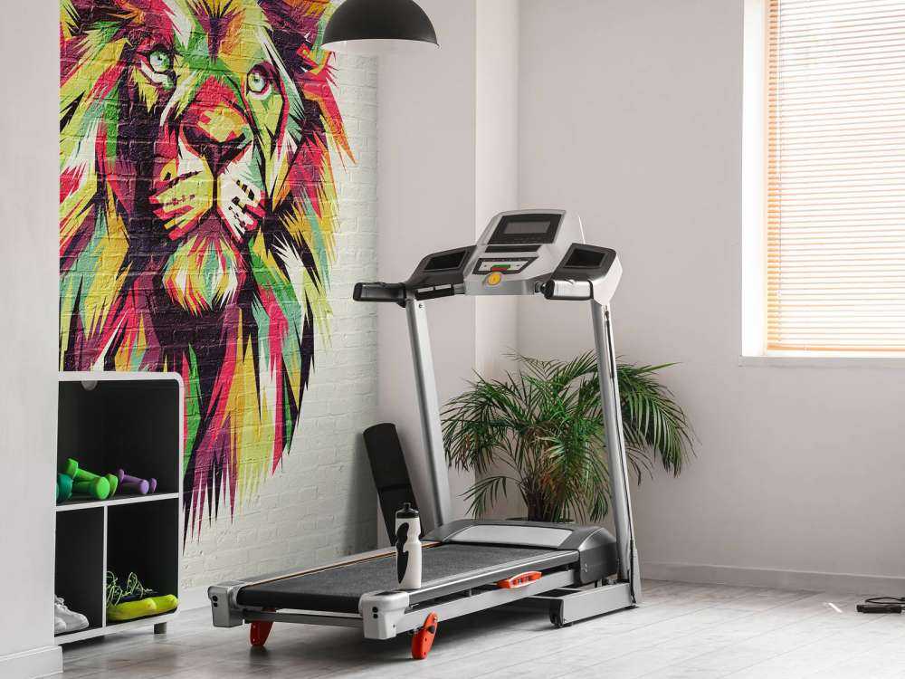 Graffiti av en løve