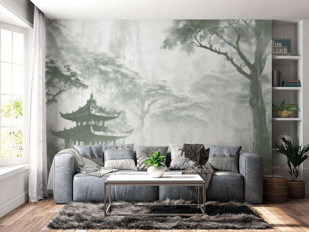 Tåkete Orientalsk Paviljong, grønn