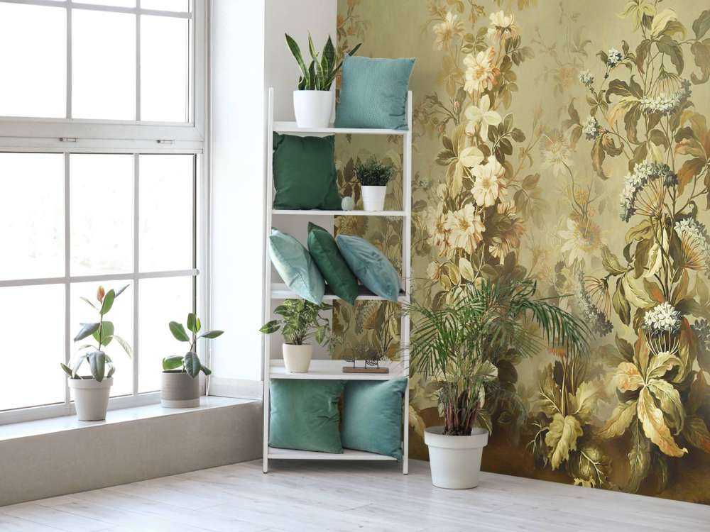 Vintage olivengrønn klematis