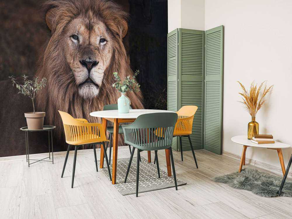 Portræt af en løve