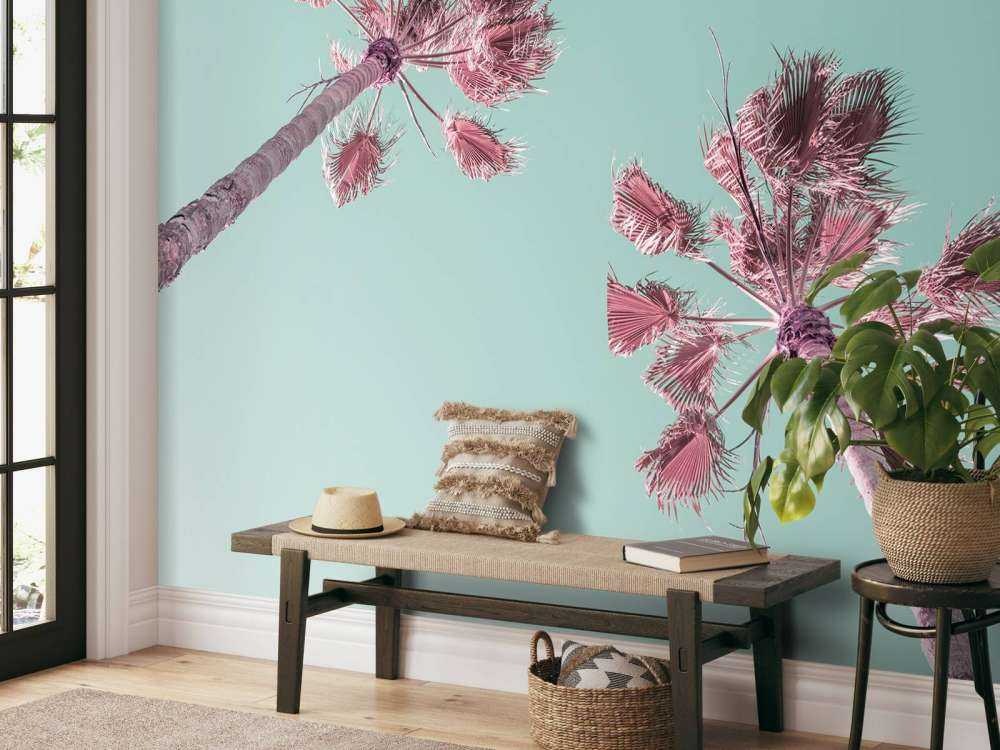 Palmetræer om sommeren