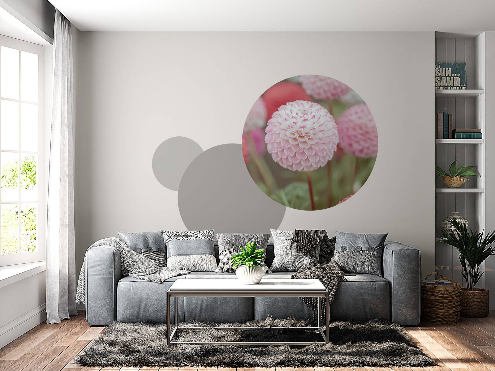 Pink dahlia blomster