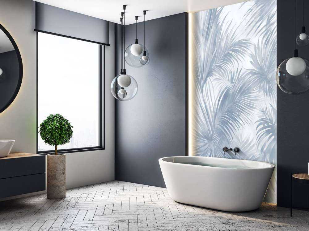 Palm Extravaganza Blå