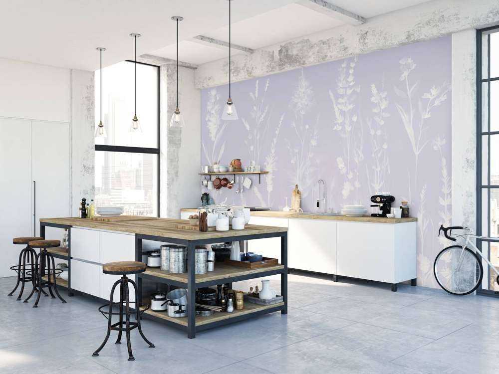 Lavendel Eng Sømløs Lavendel Lilla