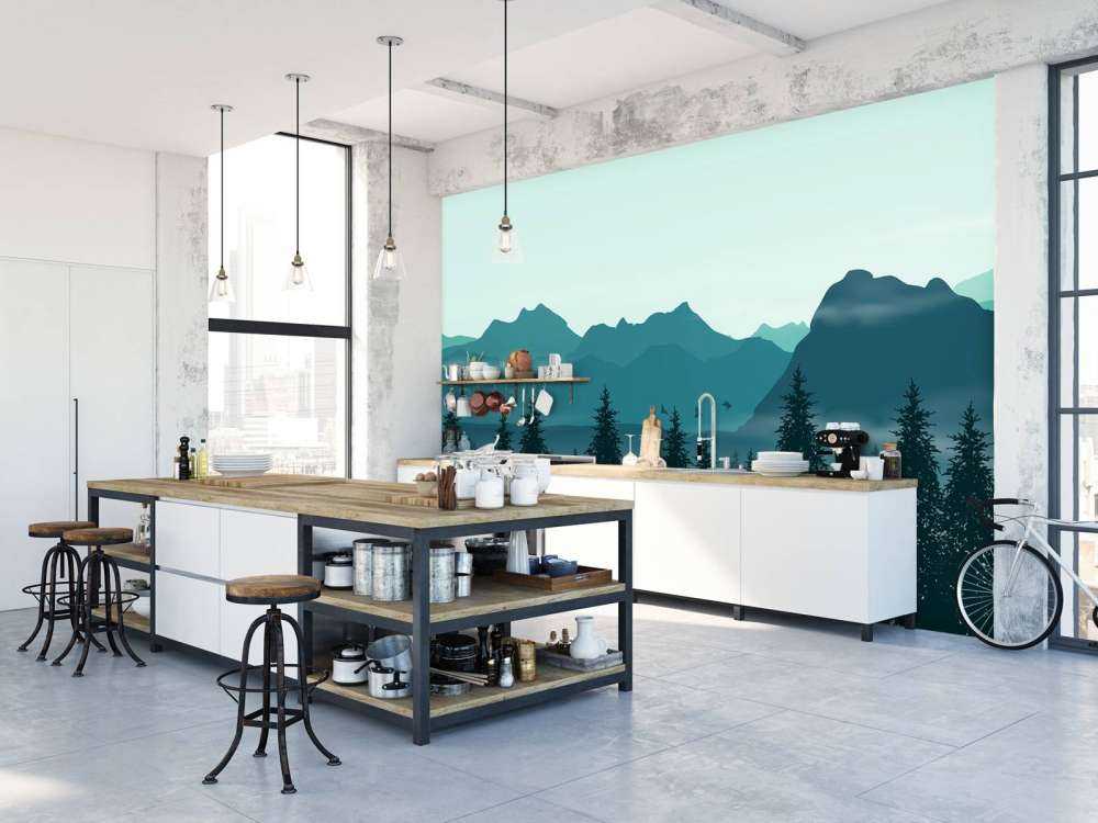 Illustration af skov