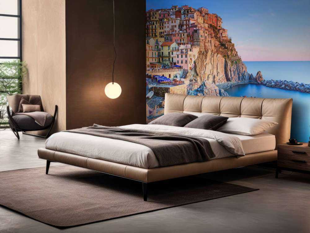 Landsby på en klippe i Italien