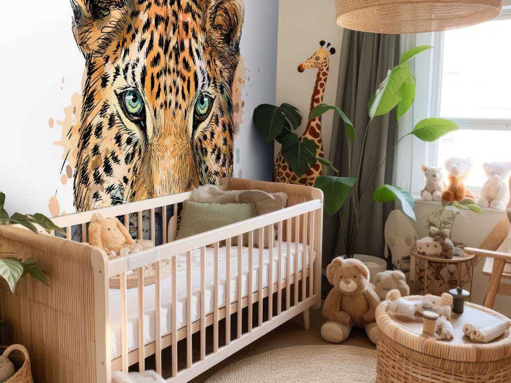 Luipaard van waterverf