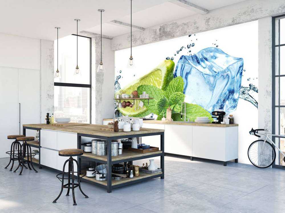 Sprøjt vand med mynte og kalk