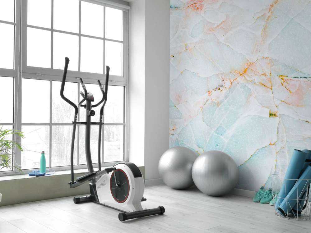 Naturlig blå marmor