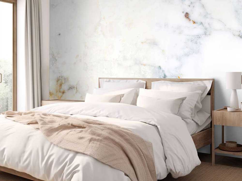 Hvid marmor med grå nuancer