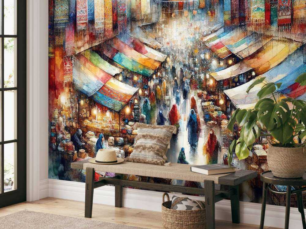 Bazaars symfoni af farver