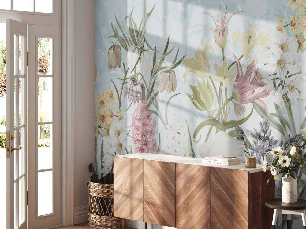 Forår Blomster - Tåget Aqua